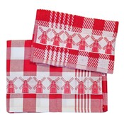 Typisch Hollands Kitchen textile package Red-White - Mills