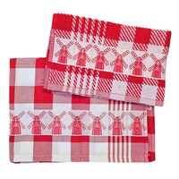 TTD Gifts Keukentextiel-pakket Rood-Wit  - Molens