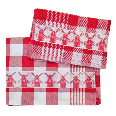 TTD Gifts Küchentextilpaket Rot-Weiß - Mills