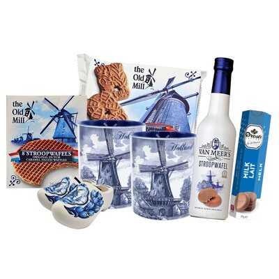 Typisch Hollands Delfts blauw lekkernijenpakket - Molenlandschappen