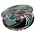 Matix Mirror box - Round - Pretty tulips - green