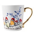 Typisch Hollands Luxury Christmas mug - Delft blue touch - Forest birds