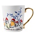 Typisch Hollands Luxuriöse Weihnachtstasse – Delfter Blau-Touch – Waldvögel