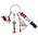 Matix Keychain 4 charms Rotterdam - Silver-colored