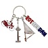 Matix Keychain 4 charms Rotterdam - Silver-colored