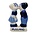 Typisch Hollands Kuspaar love Holland Delftsblauw -  5 cm