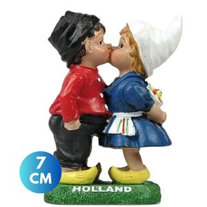 TTD Gifts Typical Dutch kissing couple Holland - Color 7 cm