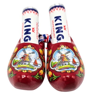 Typisch Hollands Red clogs (2 rolls King) Mills - Tulips