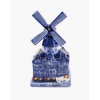 Typisch Hollands Delft blue mill with music