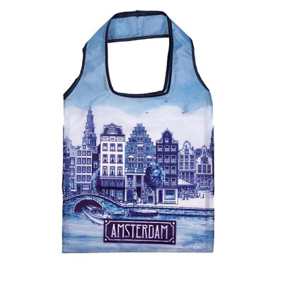 Typisch Hollands Faltbare Tasche aus Amsterdam Delft Blue