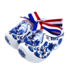 Typisch Hollands Delft blue clogs on transparent gift box - chocolate balls (3 flavors)