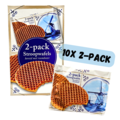 Typisch Hollands Stroopwafel pro 2 Stück verpackt - Box - 10 Packungen