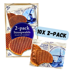 Matix Stroopwafel, verpackt im 2er-Pack – Karton – 10 Packungen