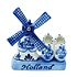 Typisch Hollands Delfter Blau, Holland-Windmühle - Holzschuhe