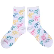 Typisch Hollands Women's socks - Cycling - sporty white with pastel