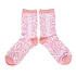 Typisch Hollands Women's socks - Amsterdam - Vertical - Pink/White