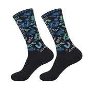 Typisch Hollands Men's socks - Cycling - Black - Fantasy icons Amsterdam