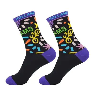 Typisch Hollands Women's socks - Holland - Amsterdam - Black/Purple