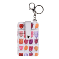 Typisch Hollands Card holder key ring - White with botanical tulips