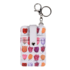 Typisch Hollands Card holder key ring - White with botanical tulips