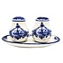Typisch Hollands Salt and pepper set on tray - Delft Blue