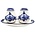 Typisch Hollands Salt and pepper set on tray - Delft Blue