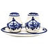 Typisch Hollands Salt and pepper set on tray - Delft Blue