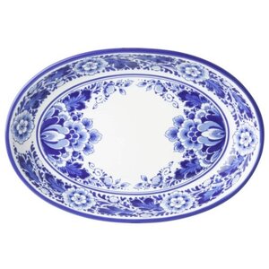 Heinen Delfts blauw Delft blue oven dish