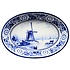 Heinen Delfts blauw Delft blue bowl - Mill landscape