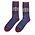 Typisch Hollands Men's socks - Denim/Burgundy Amsterdam size 41-46