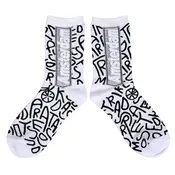 Typisch Hollands Women's socks - Amsterdam - Vertical - White/Black