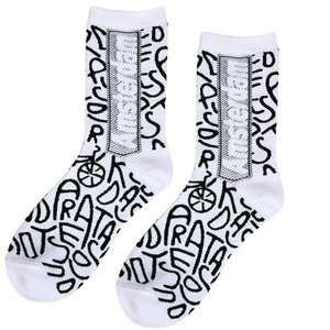 Typisch Hollands Men's socks white - vertical cut - Amsterdam