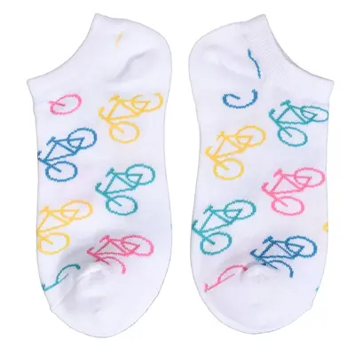 Holland sokken 2 Paar Damen-Söckchen – Radfahren – Rosa und Weiß