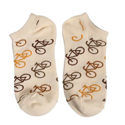 Holland sokken 2 Paar Damen-Knöchelsocken – Radfahren – Beige und Blau