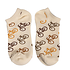 Holland sokken 2 Paar Damen-Knöchelsocken – Radfahren – Beige und Blau