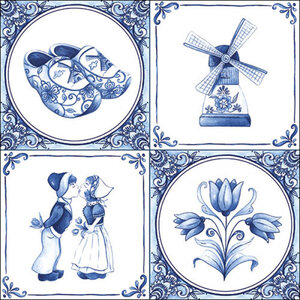 Typisch Hollands Napkins Holland tile decorations