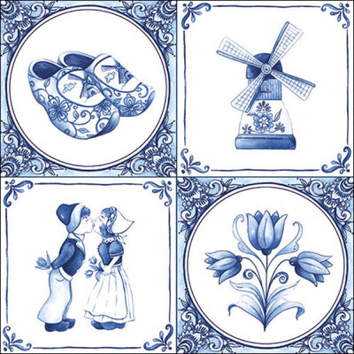 Typisch Hollands Napkins Holland tile decorations