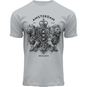 Holland fashion T-Shirt - Amsterdam - Zinkgrau