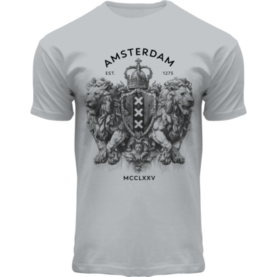 Holland fashion T-Shirt - Amsterdam - Zinkgrau