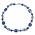 Typisch Hollands Necklace with silver pills and single beads - Delft blue