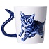Typisch Hollands Mug Cat's Tail - Playful - Delft Blue