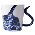 Typisch Hollands Becher Katzenschwanz - Verspielt - Delft Blau