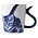 Typisch Hollands Mok Kattenstaart - Speels - Delfts blauw