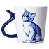 Typisch Hollands Mok Kattenstaart - Vriendelijk - Delfts blauw