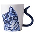 Typisch Hollands Mug Cat's Tail - Friendly - Delft Blue