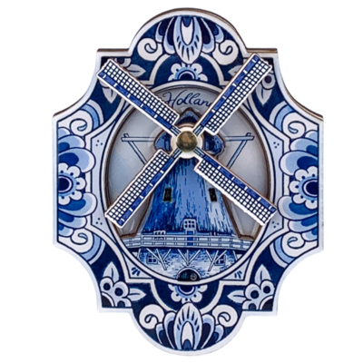 Typisch Hollands Magnet Delft Blue Holland - Mill rotating wing