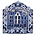 Matix Magneet Delfts blauw Amsterdam - gevelhuisjes
