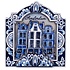 Matix Magnet Delft blue Amsterdam - gabled houses