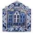 Typisch Hollands Magneet Delfts blauw Amsterdam - gevelhuisjes