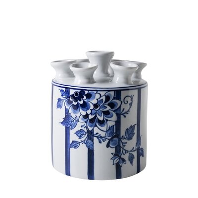 Heinen Delfts blauw Delfts blauwe tulpenvaas  cilinder - fair floral